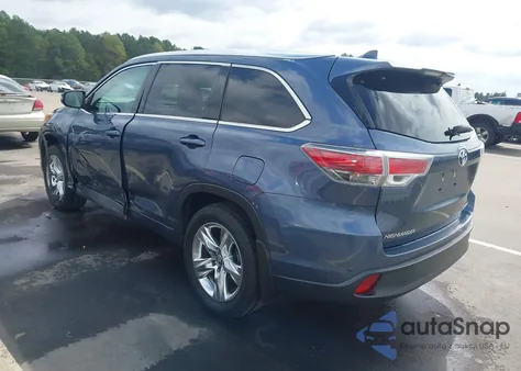 2016 Toyota Highlander Limited V6 z USA, uszkodzony, nr VIN 5TDDKRFHXGS269532